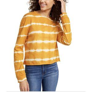 Rebellious  One Juniors Striped Tie-Dye Long -Sleeved T-Shirt Size XS